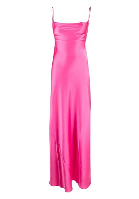 Fucsia isabelle side-slit slip maxi dress - women